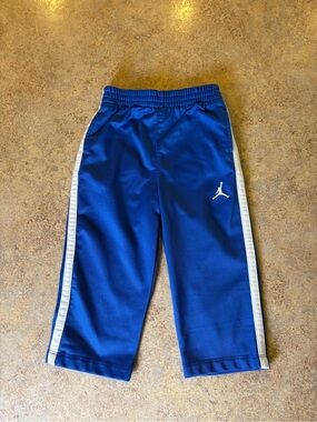 Jordan Royal Blue Kids Track Pants with White Side Stripes